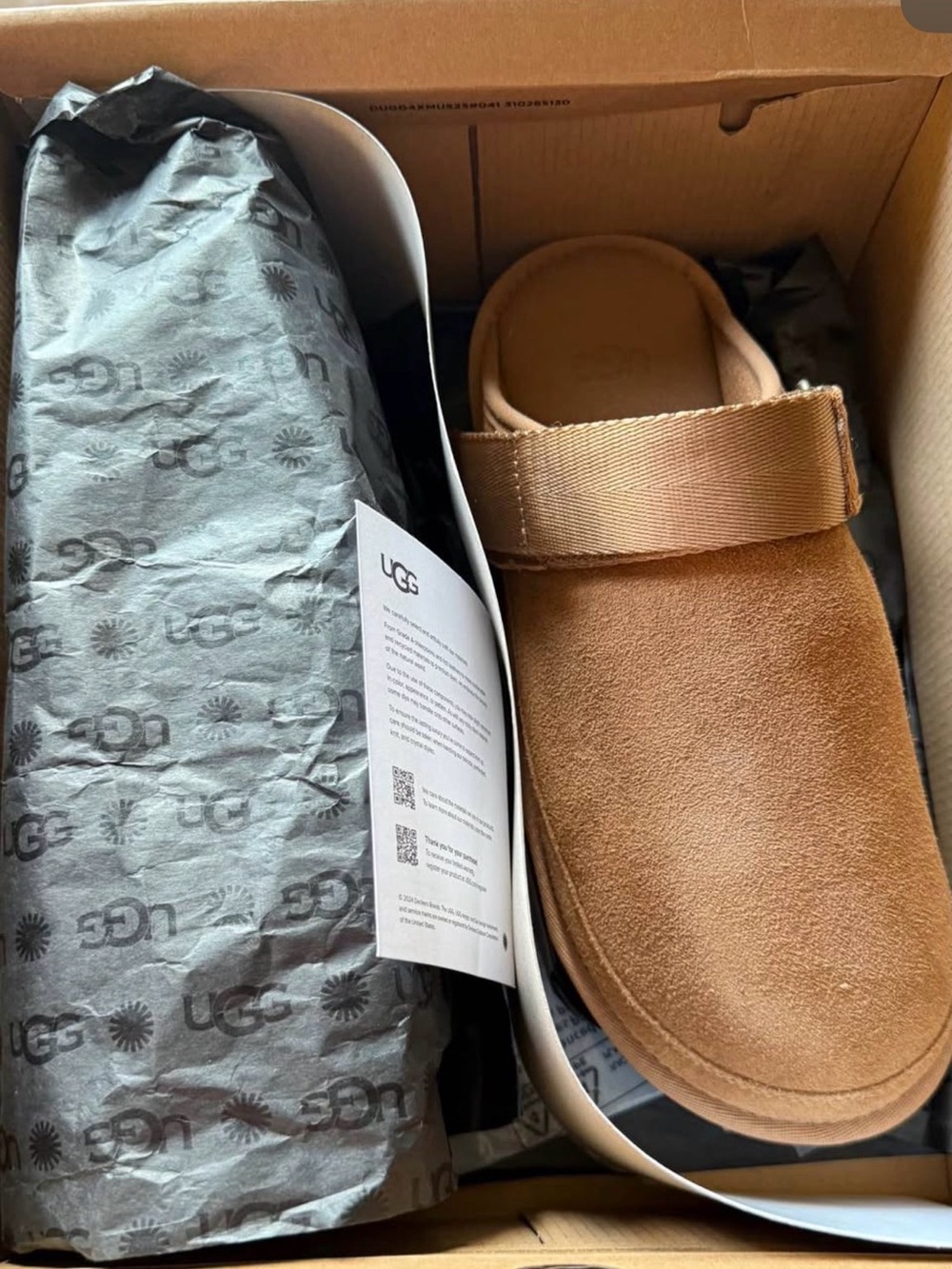UGG Men’s Chestnut Suede Slide Mule with Strap